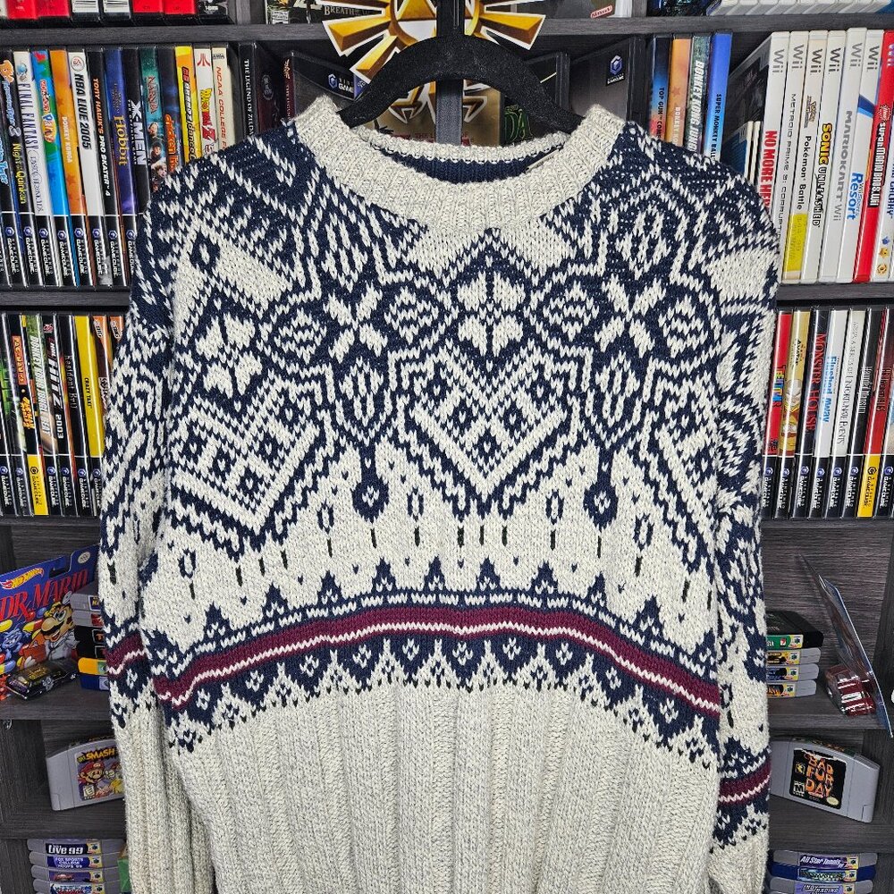 Fieldmaster Knit Sweater Vintage Men’s large  Made In USA 90's